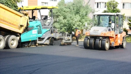 Giresun Belediyesi kent genelinde asfalt çalışmalarını yaz sonuna kadar sürdürecek